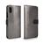 HANSMARE iPhone XS Max用CALF Diary メタルブラック HAN14286I65-イメージ1