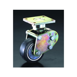 エスコ キャスター 固定金具 スプリング付 100mm FCY9326-EA986KZ-1-イメージ1