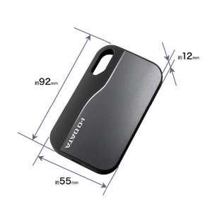 I・Oデータ USB 20Gbps USB-C/USB-A対応 ポータブルSSD 1TB ダークグレー SSCA-SUW1GR-イメージ2