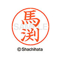 シヤチハタ ネームペン用ネーム シルバー 既製 馬渕 FC47613-X-GPS-1842