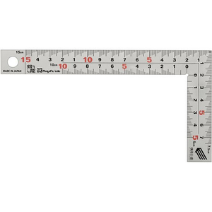 新潟精機 シルバー曲尺 銀龍 15cm 厚手広巾 FC772NJ-MT-15KD-イメージ1