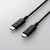 エレコム USB2．0ケーブル(認証品、C-C) 0．5m ブラック U2C-CC05NBK2-イメージ2