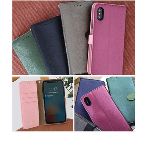 HANSMARE iPhone XS Max用CALF Diary ネイビーブルー HAN14287I65-イメージ6