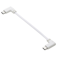 エレコム モバイルバッテリー用ケーブル (USB Type-C(TM)/充電専用/60W/10cm) ホワイト MPA-CCLL01WH