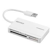 BUFFALO USB2．0 マルチカードリーダー/ライター ホワイト BSCR500U2WH
