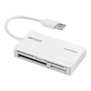 BUFFALO USB2.0 マルチカードリーダー/ライター ホワイト BSCR500U2WH BUFFALO USB2.0 マルチカードリーダー/ライター ホワイト BSCR500U2WH