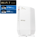 BUFFALO 無線LAN親機 802．11be/ax/ac/n/a/g/b 5764+688Mbps ホワイト WSR6500BE6P-WH