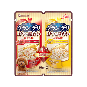 ユニ・チャーム グラン・デリ 2つの味わい ほぐし ビーフ&チーズ FC32357-イメージ1