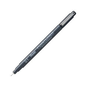 ぺんてる ミリペン ポイントライナー 0.1mm 黒 FCE896H-S20P-1AD-イメージ1