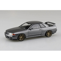 アオシマ 1/32 ニッサン R32スカイラインGT-R カスタムホイール(ガングレーメタリック) Aﾗｸﾌﾟﾗ14CUGGR32GTRｶﾞﾝｸﾞﾚ-