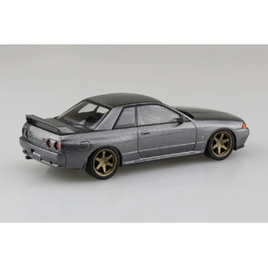 アオシマ 1/32 ニッサン R32スカイラインGT-R カスタムホイール(ガングレーメタリック) Aﾗｸﾌﾟﾗ14CUGGR32GTRｶﾞﾝｸﾞﾚ--イメージ2