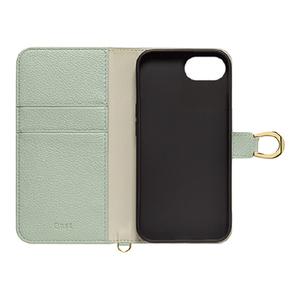 ＮＡＴＵＲＡＬ　ｄｅｓｉｇｎ iPhone 16e用手帳型ケース ORFE ミントグリーン IP24SP-ORF02-イメージ3