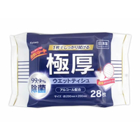 協和紙工 極厚99.9%除菌ウエットティッシュ アルコール配合 28枚 FCE193U-03-137