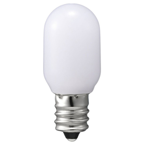 ヤザワ LEDナツメ球電球色E12 ホワイト LDT1LG19E12W-イメージ1