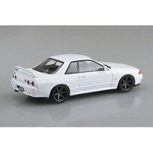 アオシマ 1/32 ニッサン R32スカイラインGT-R カスタムホイール(クリスタルホワイト) Aﾗｸﾌﾟﾗ14CUCWR32GTRCﾎﾜｲﾄ-イメージ2