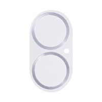 Hamee iPhone 16/16 Plus用カメラレンズプロテクター iFace メタルシルバー 41-982884