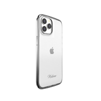 motomo iPhone 14 Pro用ケース INO LINE INFINITY CLEAR CASE クロームブラック MT24288I14PBK