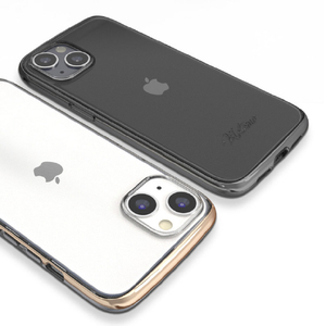 motomo iPhone 14 Pro用ケース INO LINE INFINITY CLEAR CASE クロームブラック MT24288I14PBK-イメージ4