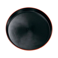 ニシキ 市松 プラ容器 黒赤フチ 35 10枚入 本体 FC361LX-8173800