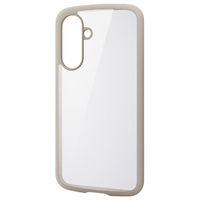 エレコム Galaxy A36 5G用 TOUGH SLIM LITE ハイブリッドケース フレームカラー カフェオレ PM-G254TSLFCBE