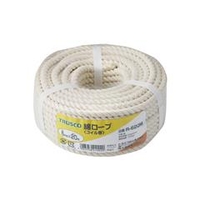 トラスコ中山 TRUSCO　綿ロープ　3つ打　線径6mmX長さ20m R-620M
