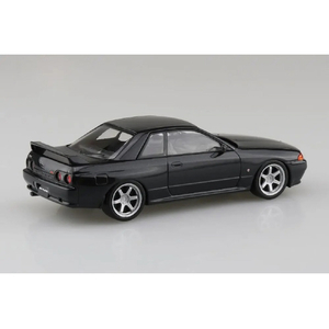 アオシマ 1/32 ニッサン R32スカイラインGT-R カスタムホイール(ブラックパールメタリック) Aﾗｸﾌﾟﾗ14CUBPR32GTRﾌﾞﾗﾂｸP-イメージ2