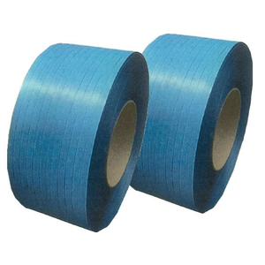 グリーンプラ リサイクルPPバンド 自動包装機用 15mm×2500m 青2巻 0.57mm FCN3975-イメージ1