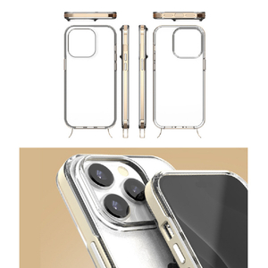 motomo iPhone 14 Pro用ケース INO Achrome Shield Strap Case クロームゴールド MT24289I14PGD-イメージ14
