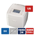 三菱 IH1．0升 備長炭 炭炊釜 白亜麻 NJ-VS18H-W