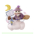 エポック社 シルバニアファミリー LT-04 Little Tales Collection 月夜の空飛ぶほうき ﾂｷﾖﾉｿﾗﾄﾌﾞﾎｳｷLT04-イメージ3