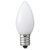 ヤザワ LEDローソク球電球色E12 ホワイト LDC1LG20E12W-イメージ1