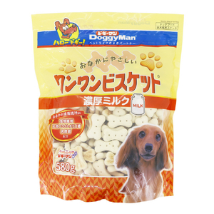 ドギーマンハヤシ おなかにやさしいワンワンビスケット濃厚ミルク 580g ｵﾅｶﾆﾔｻｼｲﾜﾝﾋﾞｽﾐﾙｸ580G-イメージ1