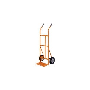 トラスコ中山 TRUSCO　スチールパイプ製二輪運搬車　H1185　すくい板190X340 HT-42N-イメージ1