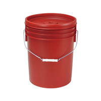 江部松商事 トスロン 丸型 密閉容器 20L レッド FC459LC-1152170