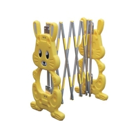 安全興業/現場用簡易アルミゲート ラビットゲート黄 反射付 2M FCB145E-4367133