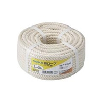 トラスコ中山 TRUSCO　綿ロープ　3つ打　線径6mmX長さ30m R-630M
