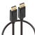 JTT DisplayPortケーブル 4K対応 2m ブラック JTDISP4K-2M-BK-イメージ1
