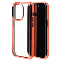 ラスタバナナ iPhone 14 Pro用VANILLA PACK TPUケース メタルフレーム 2．7mm STRAIGHT ローズゴールド 7188IP261PTP