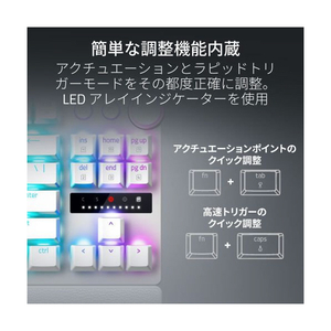 Razer ゲーミングキーボード Razer Huntsman V3 Pro Tenkeylessｰ White Edition RZ03-04981800-R3J1-イメージ7