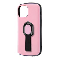 レイアウト iPhone 13 mini用耐衝撃ケース ProCa + TailRing ペールピンク RT-P30AC5/PP