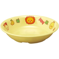 アヅミ産業 メラミン子供食器 みんなともだち。 深皿 YME-1 イエロー FC964LB-1026760