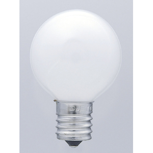 エルパ ミニボール球 E17口金 5W 1個入り ホワイト G-8002H(W)-イメージ2