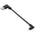 エレコム モバイルバッテリー用ケーブル (USB-A - Lightning/USB2.0/10cm) ブラック MPA-UALLL01BK-イメージ1