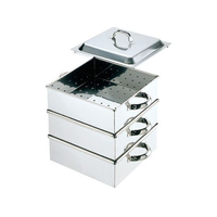 江部松商事 18-8 業務用角蒸器 36cm 2段 FC802KZ-0464800