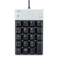 サンワサプライ USB2．0ハブ付テンキー シルバー NT17UH2SVN
