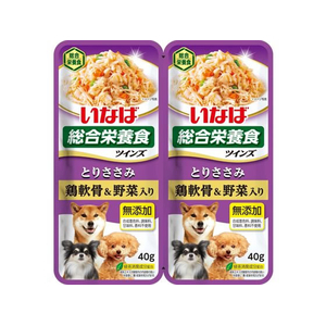 いなば ツインズ とりささみ鶏軟骨&野菜入り 80g FCF612N-イメージ1