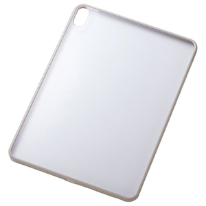 エレコム 11インチiPad Air(M3/M2)用クリアケース 軽量 カラーエッジ 背面クリア グレージュ TB-A25MTSLOGB-イメージ1