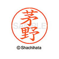 シヤチハタ ネームペン用ネーム シルバー 既製 茅野 FC46630-X-GPS-0859