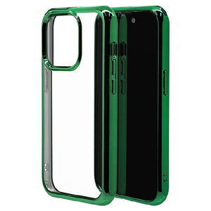 ラスタバナナ iPhone 14 Pro用VANILLA PACK TPUケース メタルフレーム 2．7mm STRAIGHT グリーン 7190IP261PTP-イメージ1