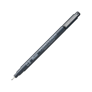 ぺんてる ミリペン ポイントライナー 0.8mm 黒 FCE899H-S20P-8AD-イメージ1